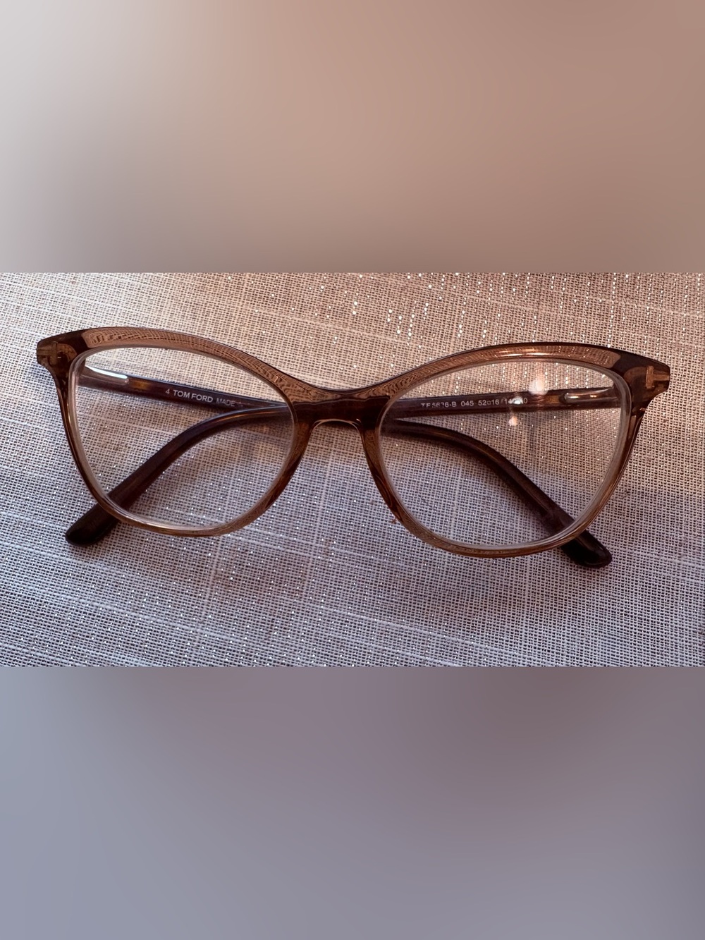 Women’s clear Brown cat-eye Frame Glasses